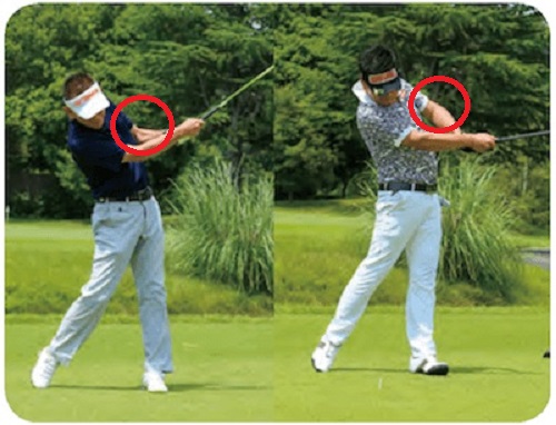 ゴルフのインパクトで左肘が引ける３つの原因と矯正方法を伝授 ゴルフ初心者が確実に上手くなる極意